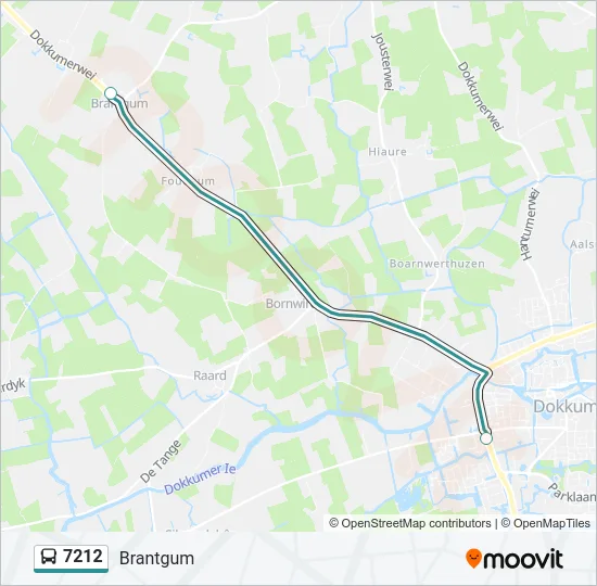 7212 Bus Line Map