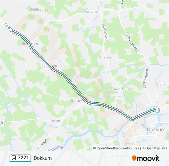 7221 Bus Line Map