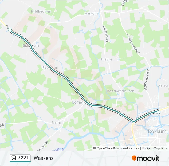 7221 Bus Line Map