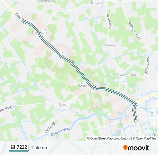 7222 Bus Line Map
