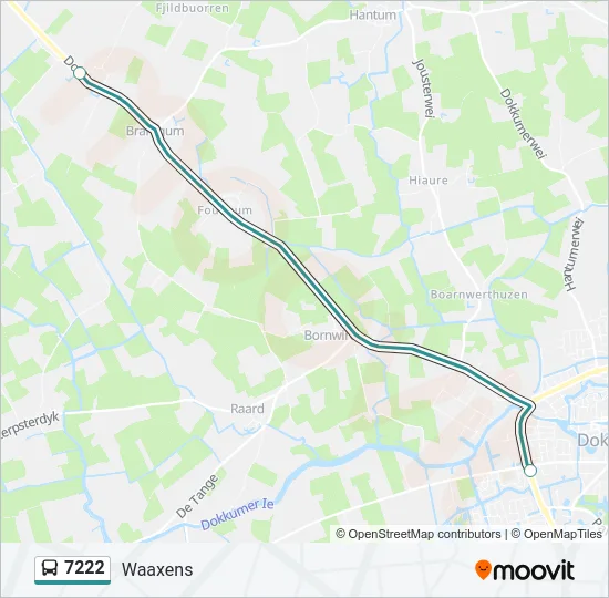 7222 Bus Line Map