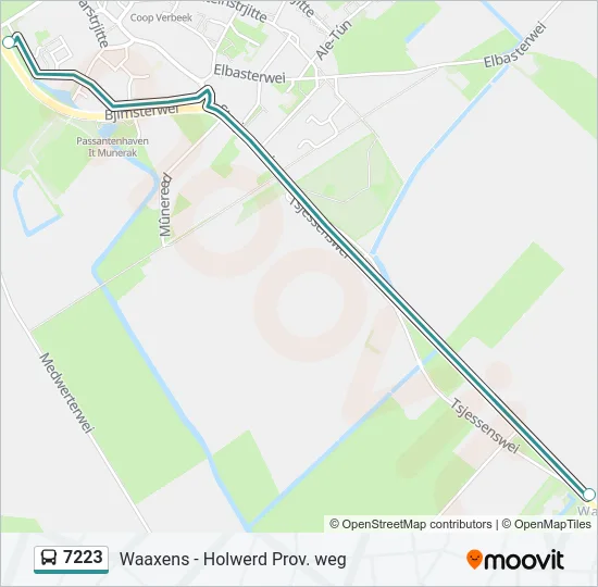 7223 Bus Line Map