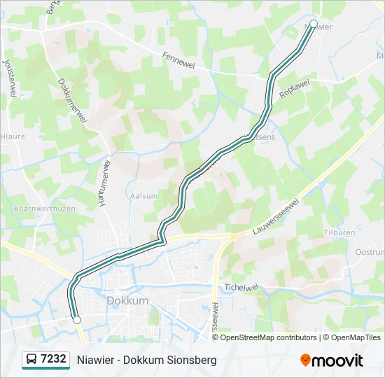 7232 Bus Line Map