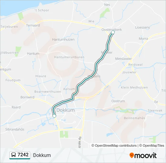 7242 Bus Line Map