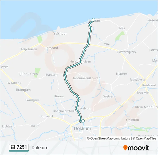 7251 Bus Line Map
