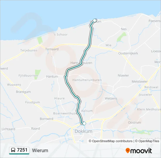 7251 Bus Line Map