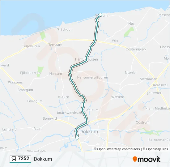 7252 Bus Line Map