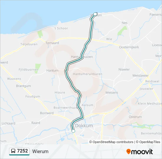 7252 Bus Line Map