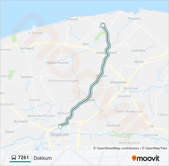 7261 Bus Line Map