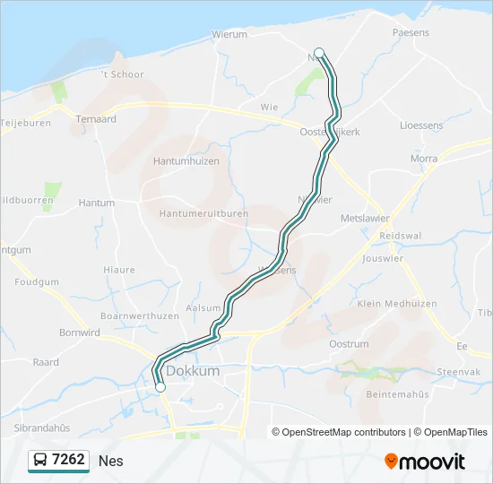 7262 Bus Line Map