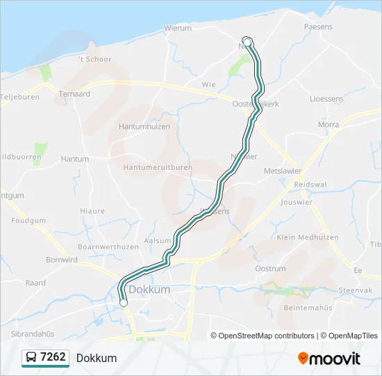7262 Bus Line Map