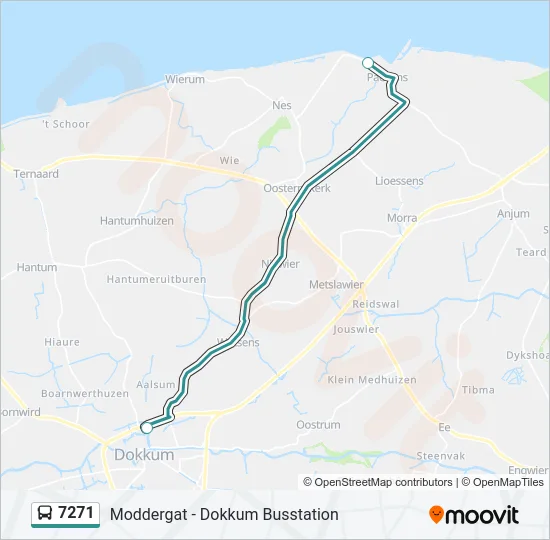 7271 Bus Line Map