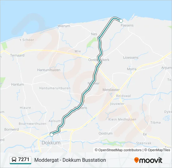 7271 Bus Line Map