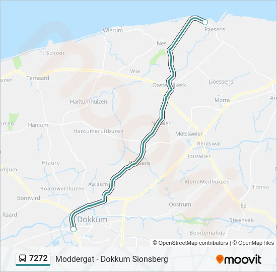 7272 Bus Line Map