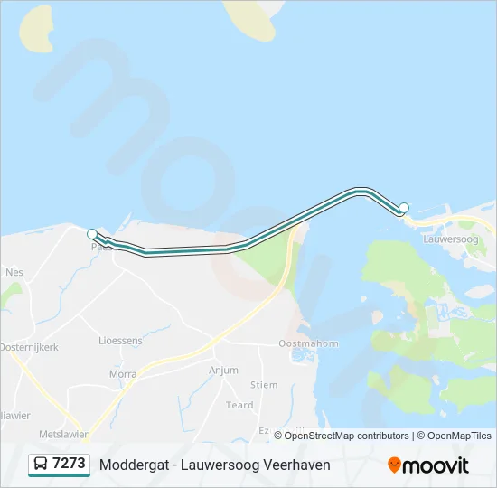 7273 Bus Line Map