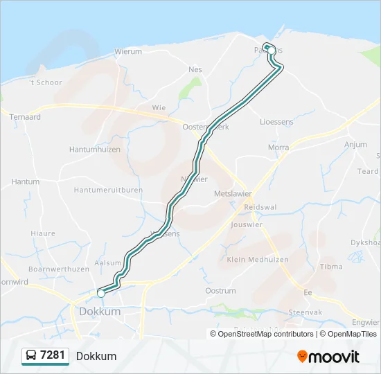7281 Bus Line Map