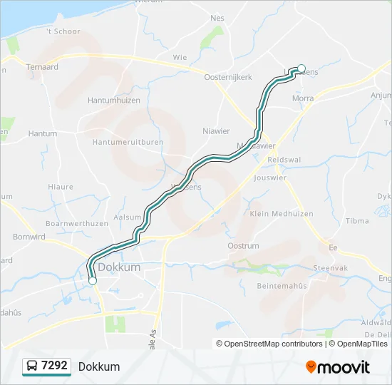 7292 Bus Line Map