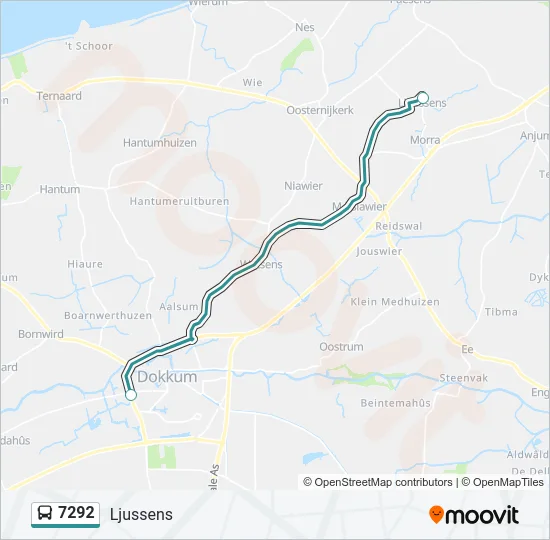 7292 Bus Line Map