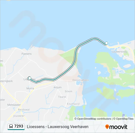 7293 Bus Line Map