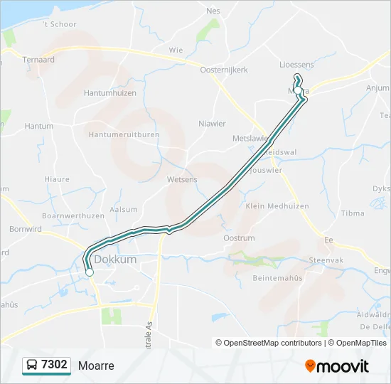 7302 Bus Line Map