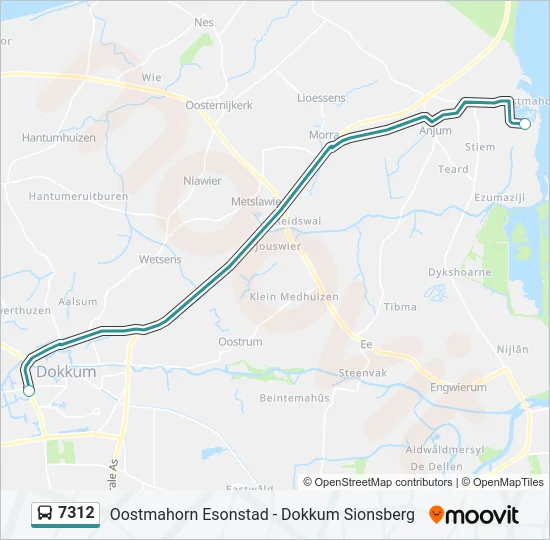 7312 Bus Line Map