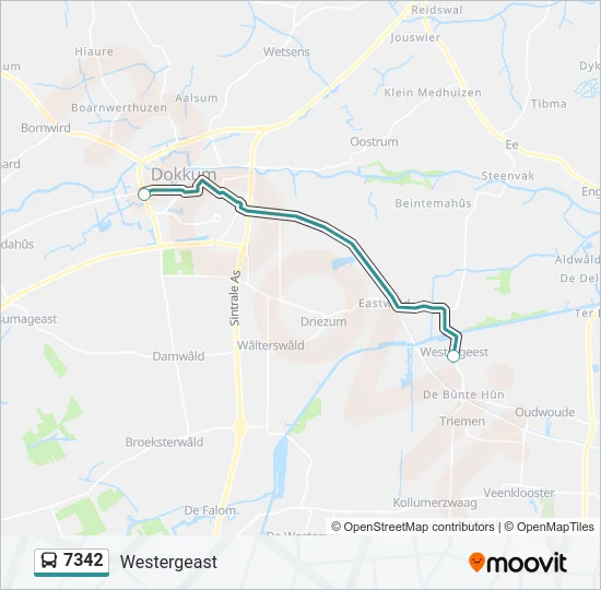 7342 Bus Line Map