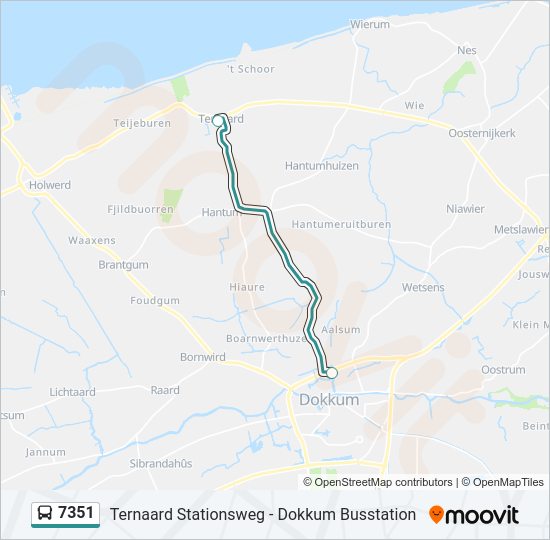 7351 Bus Line Map