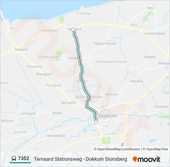 7352 Bus Line Map