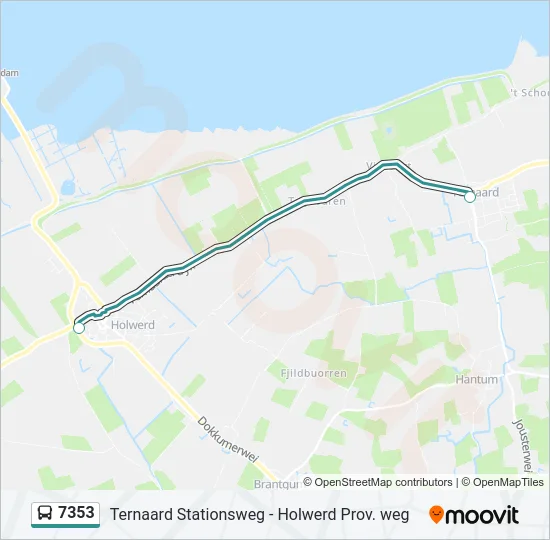 7353 Bus Line Map