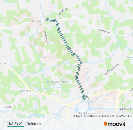 7361 Bus Line Map