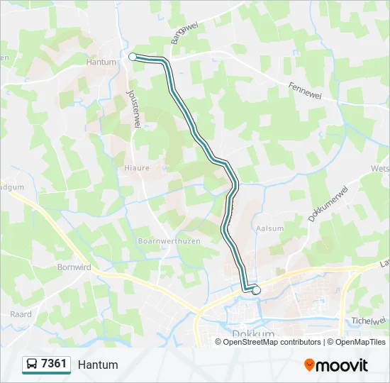7361 Bus Line Map