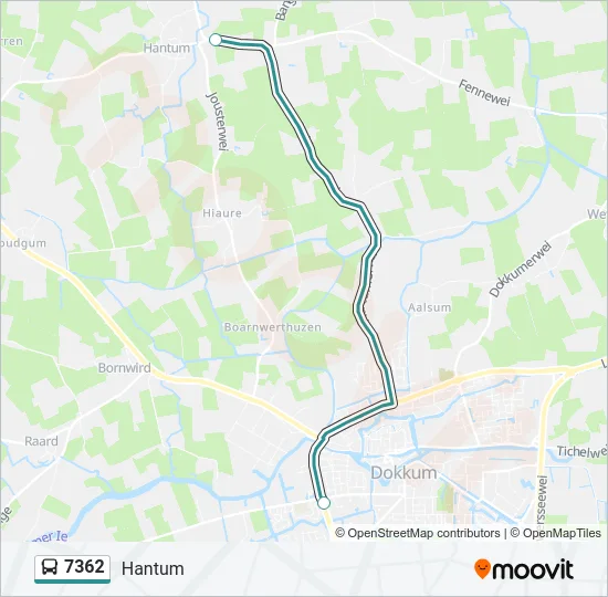 7362 Bus Line Map