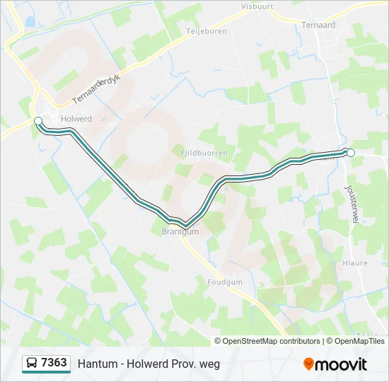 7363 Bus Line Map