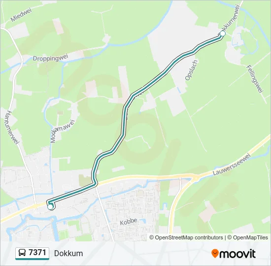 7371 Bus Line Map