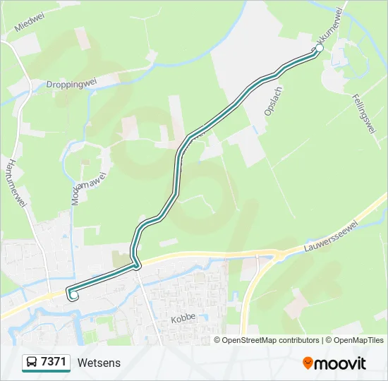 7371 Bus Line Map