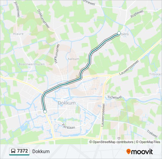 7372 Bus Line Map