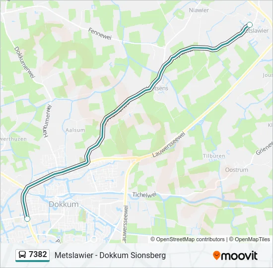 7382 Bus Line Map