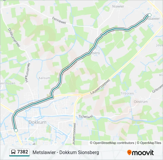 7382 Bus Line Map