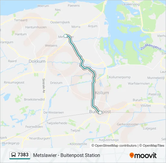 7383 Bus Line Map
