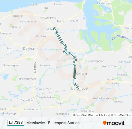 7383 Bus Line Map