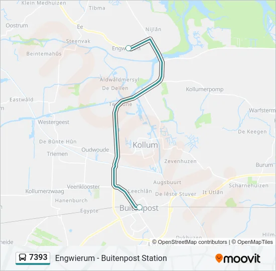 7393 Bus Line Map