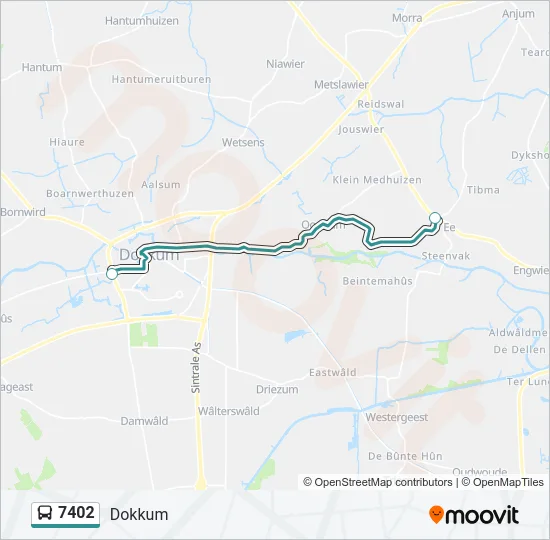 7402 Bus Line Map