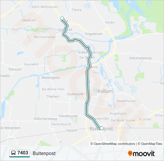 7403 Bus Line Map