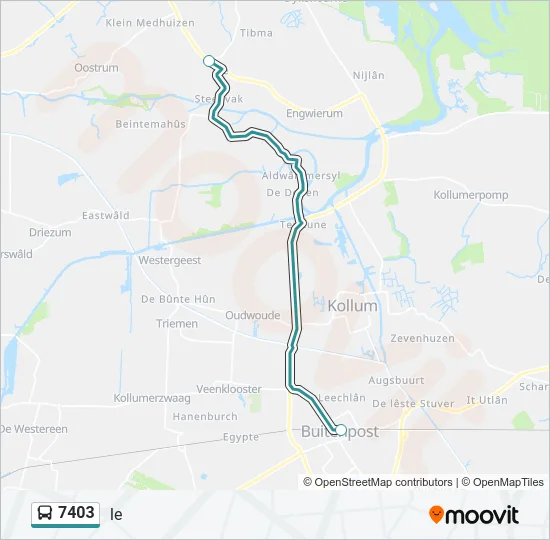 7403 Bus Line Map