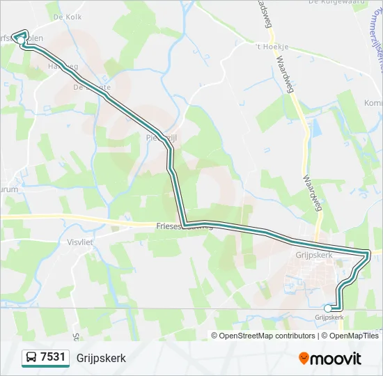 7531 Bus Line Map