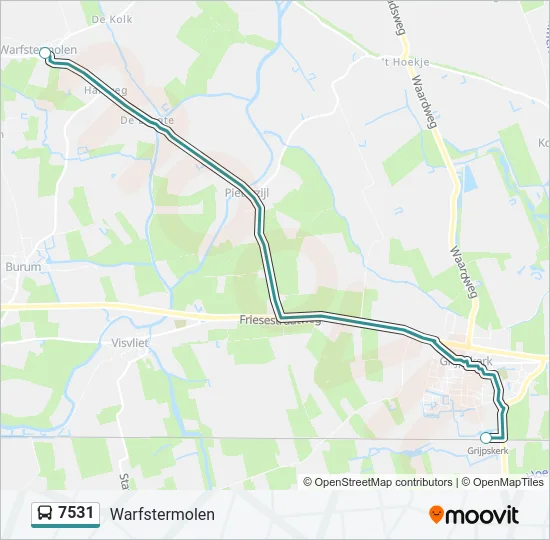 7531 Bus Line Map
