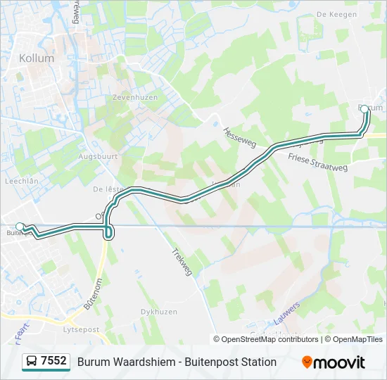 7552 Bus Line Map