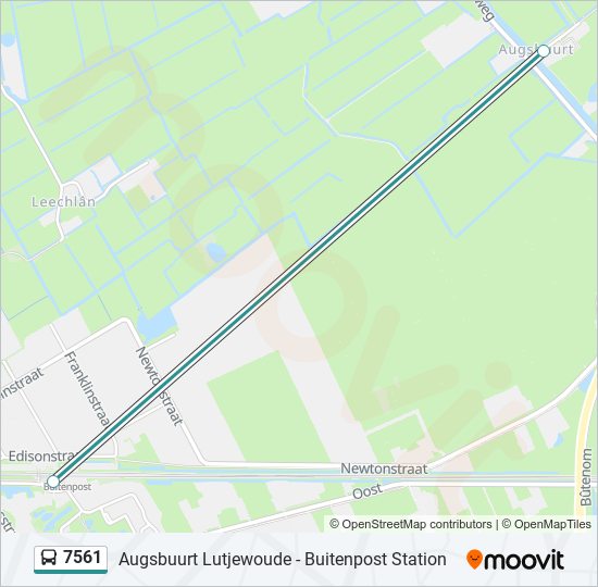 7561 Route: Schedules, Stops & Maps - Buitenpost Station (Updated)