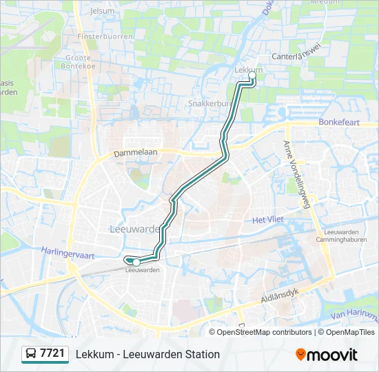 7721 Bus Line Map