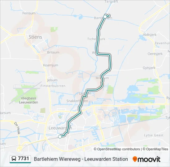 7731 Bus Line Map